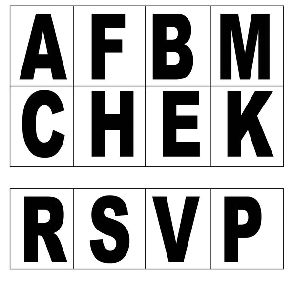 Arena Letters Self Adhesive
